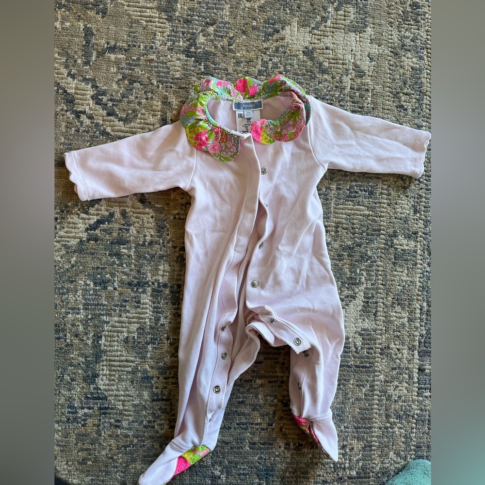 Jacadi Pink Floral Sleeper